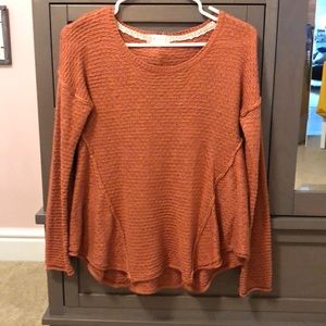 altar’d state peach sweater